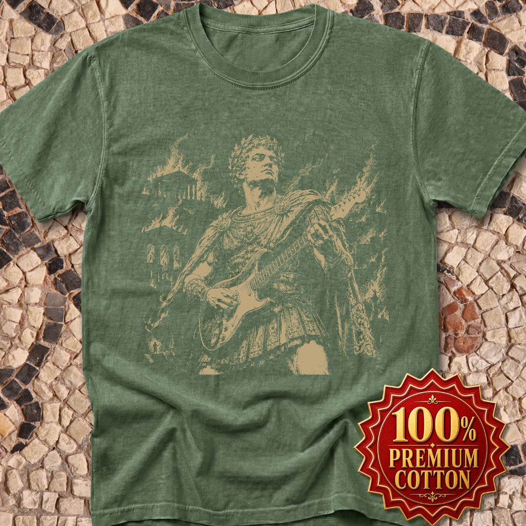 Nero Playing Guitar Premium Tee
