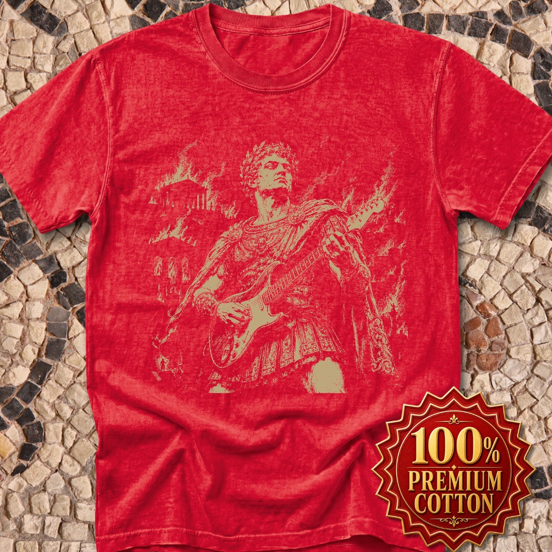 Nero Playing Guitar Premium Tee
