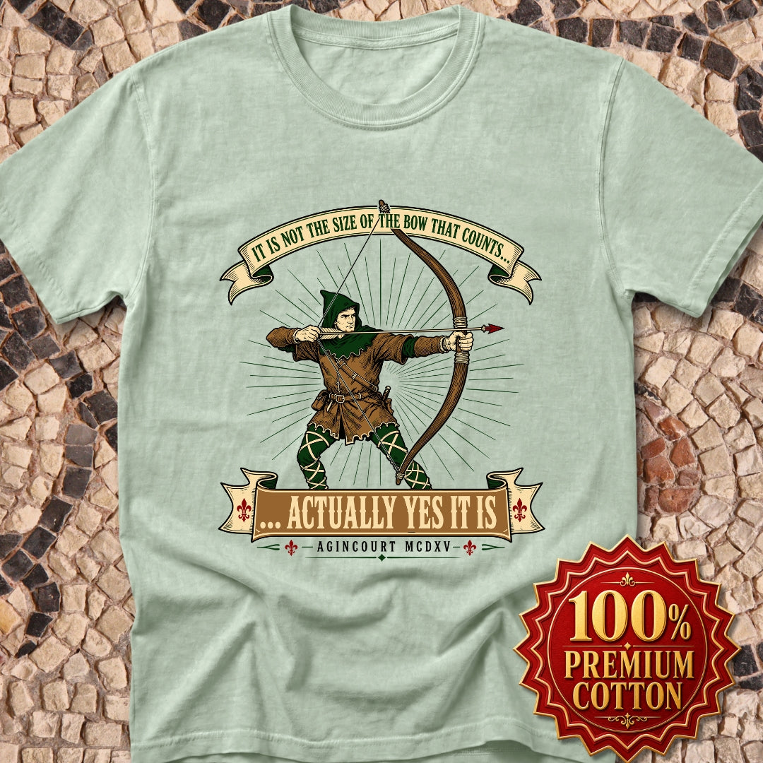 Size of the Bow Agincourt Premium Tee