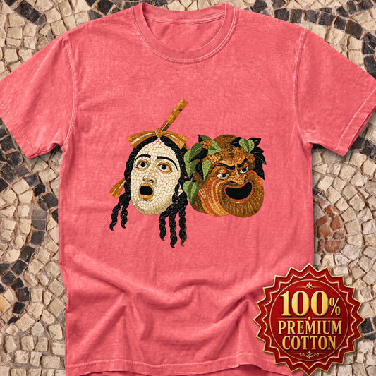 Theatre Masks Pompeii Mosaic Premium Tee