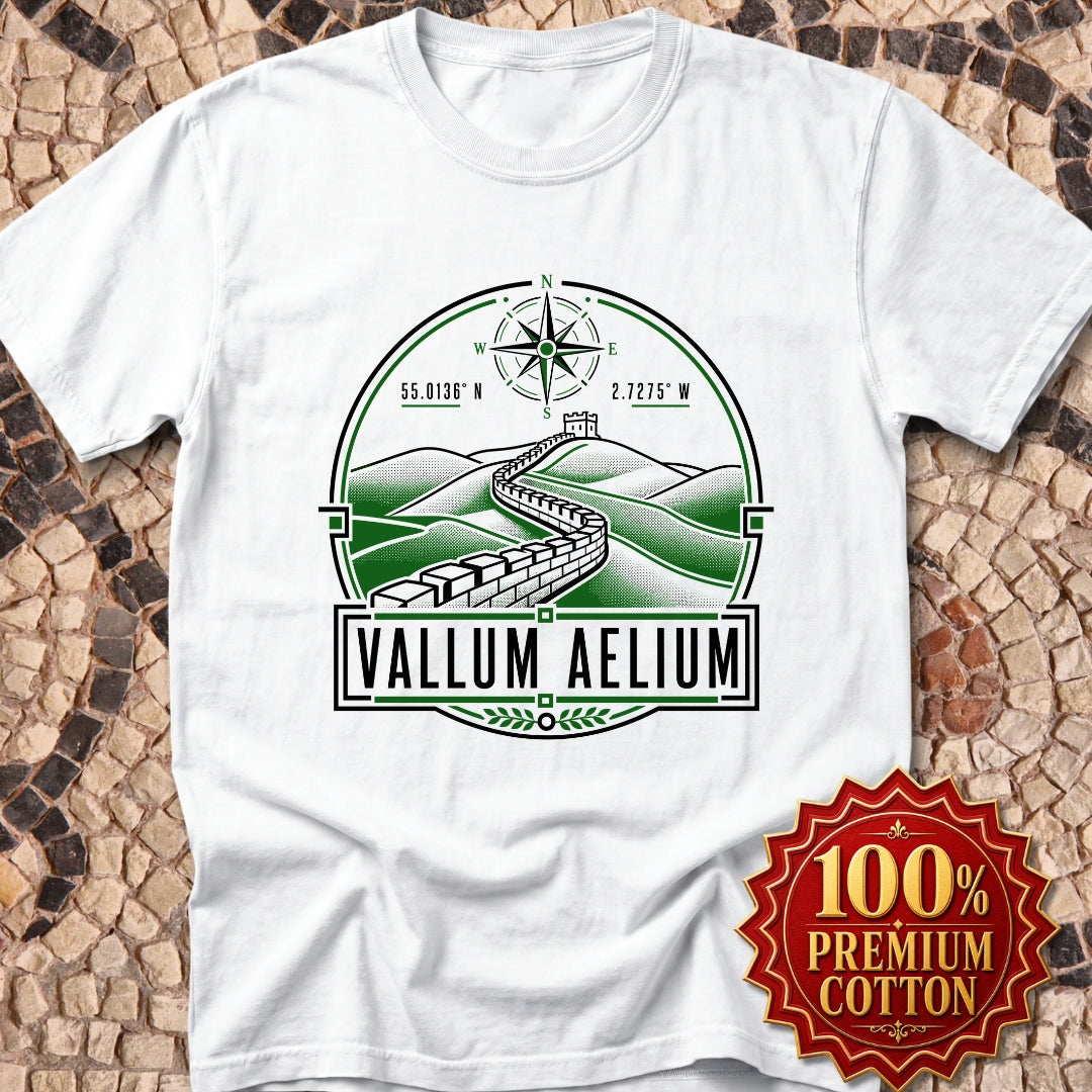 Vallum Aelium Hadrian's Wall Latin Premium Tee