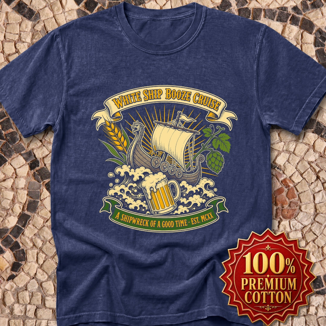 White Ship Booze Cruise Disaster Premium Tee