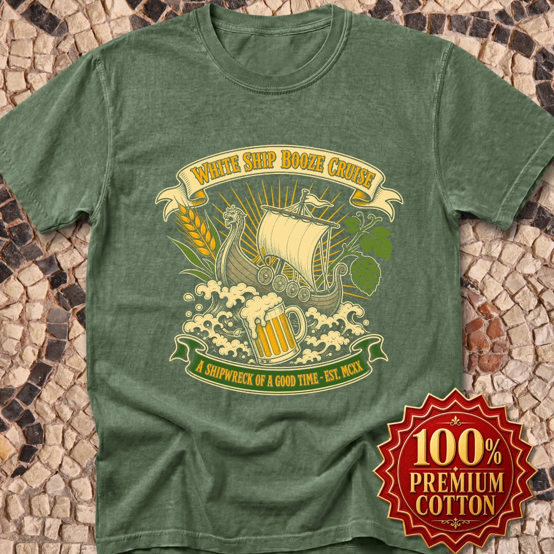 White Ship Booze Cruise Disaster Premium Tee