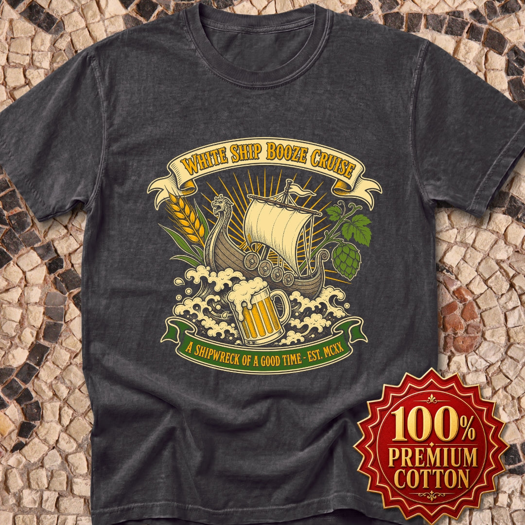White Ship Booze Cruise Disaster Premium Tee