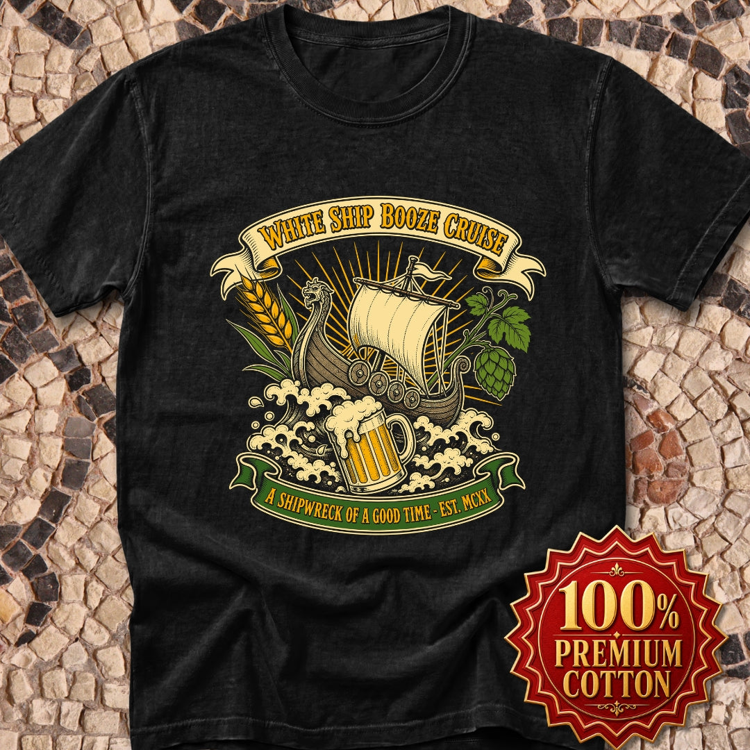 White Ship Booze Cruise Disaster Premium Tee