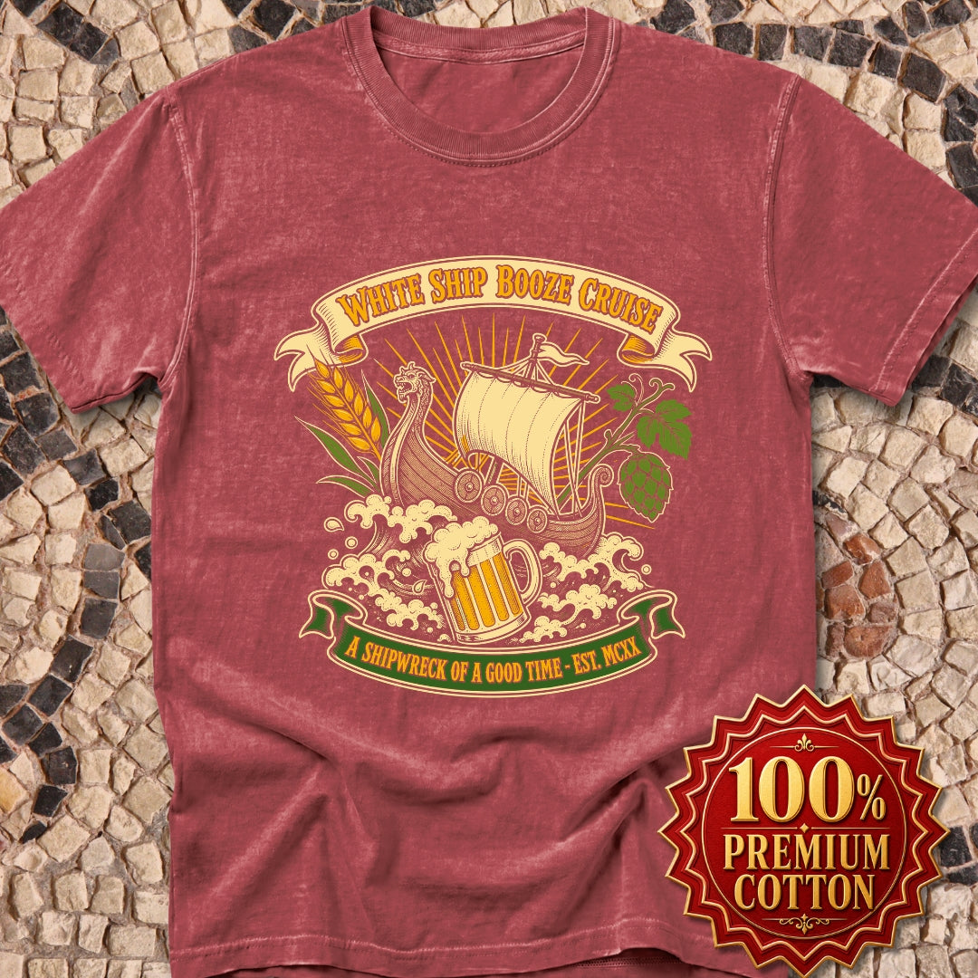 White Ship Booze Cruise Disaster Premium Tee