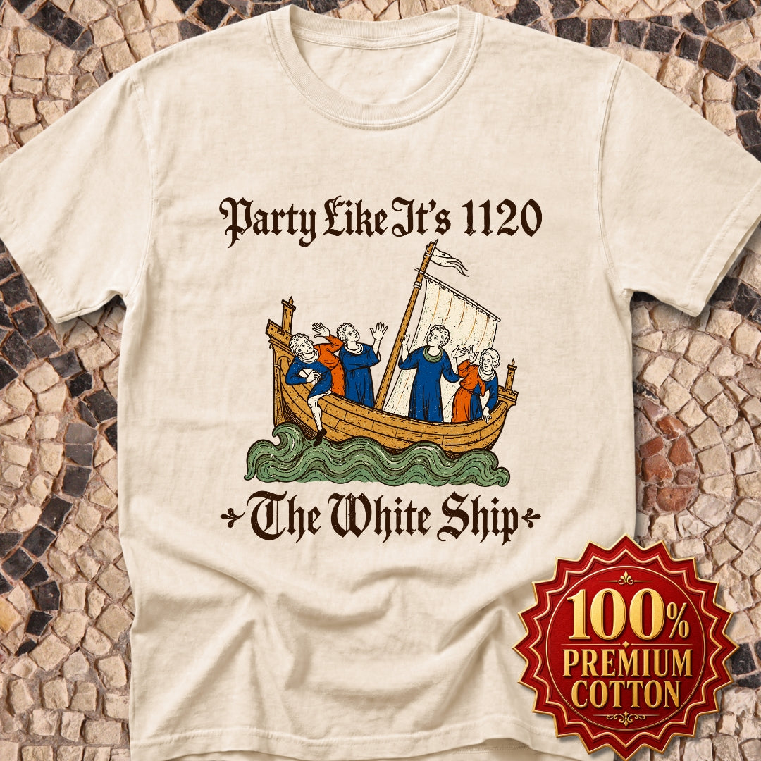 White Ship Party Like It's 1120 Premium Tee