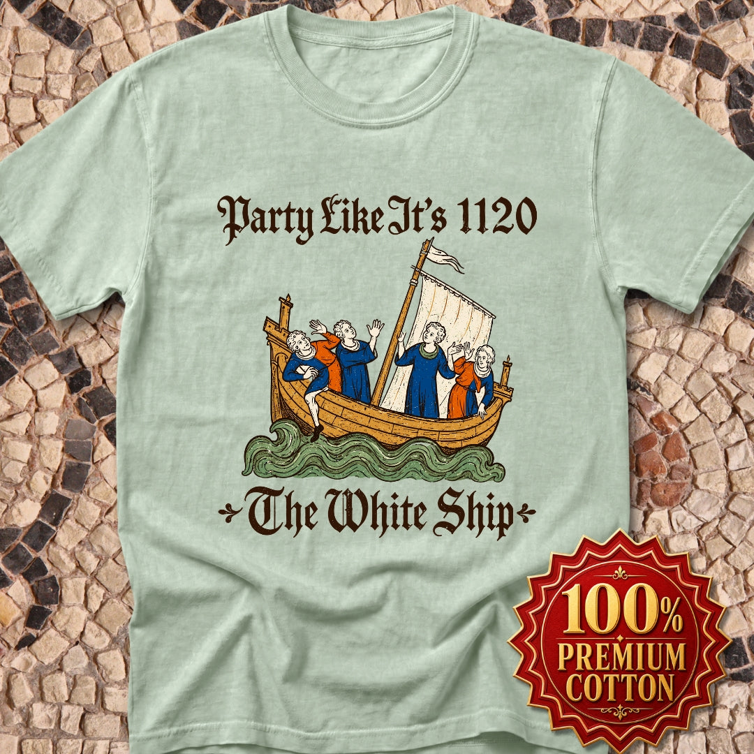 White Ship Party Like It's 1120 Premium Tee