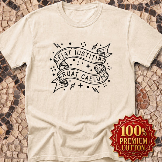 Fiat Iustitia Seek Justice Latin Quote Premium Tee