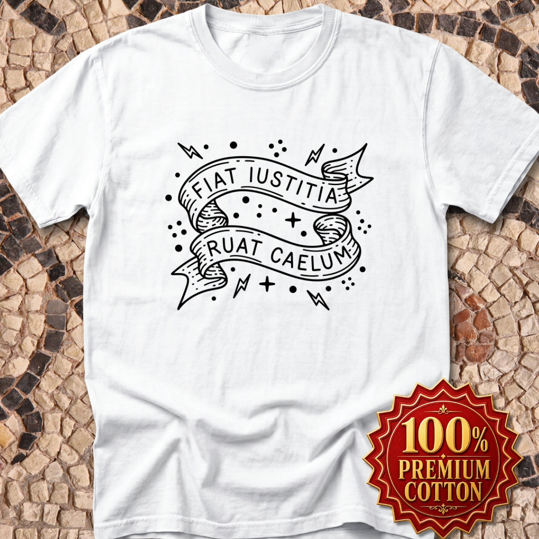 Fiat Iustitia Seek Justice Latin Quote Premium Tee
