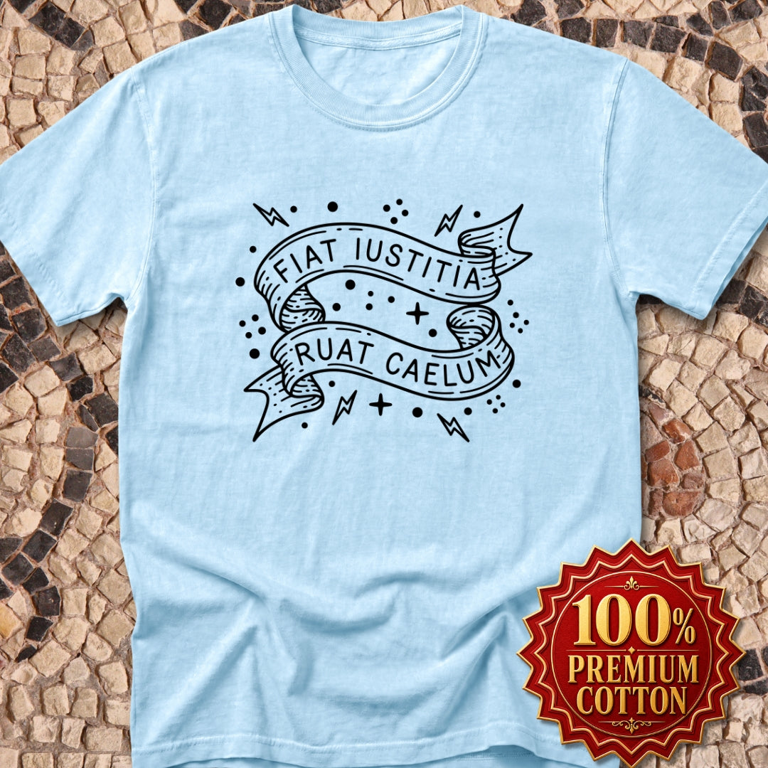 Fiat Iustitia Seek Justice Latin Quote Premium Tee