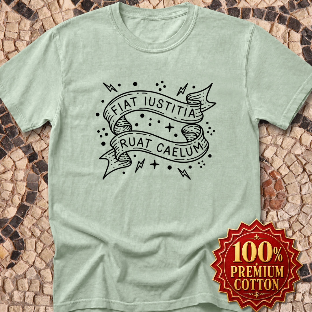 Fiat Iustitia Seek Justice Latin Quote Premium Tee