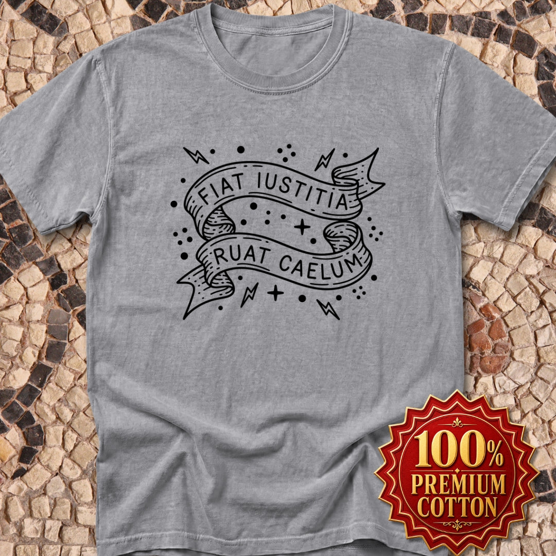 Fiat Iustitia Seek Justice Latin Quote Premium Tee