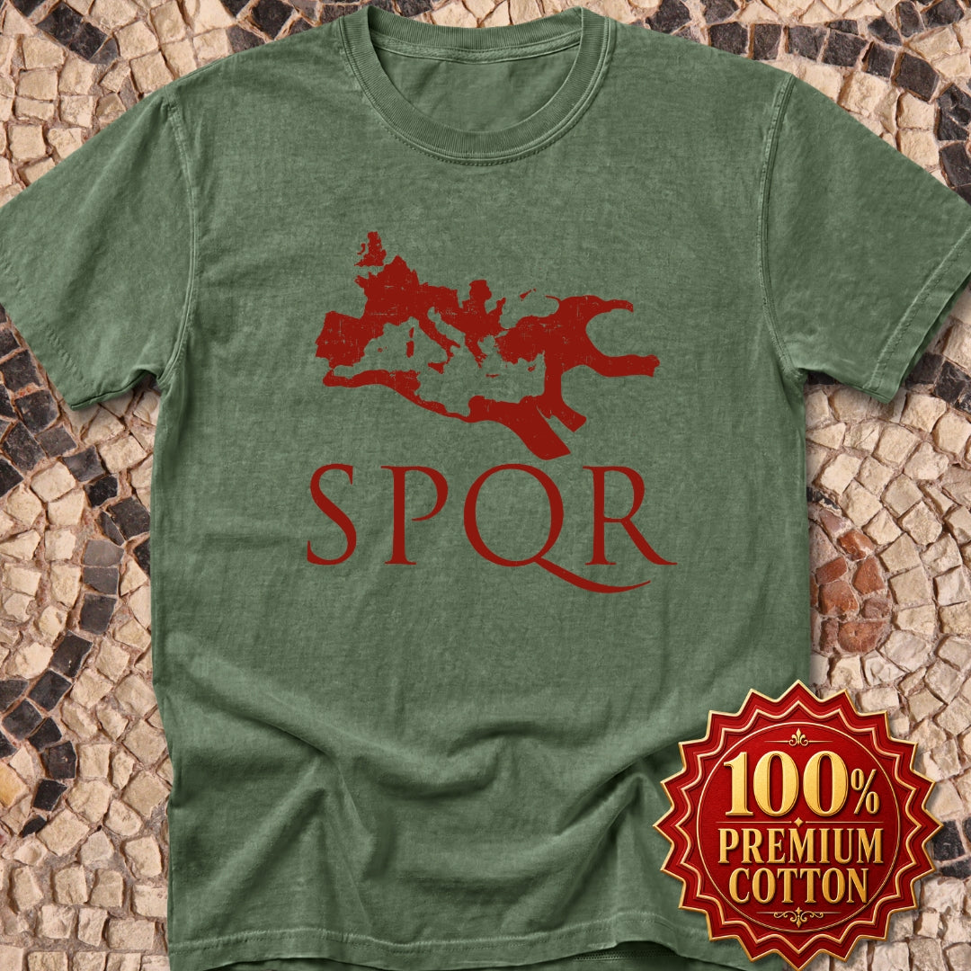 SPQR Rome Map Premium Tee