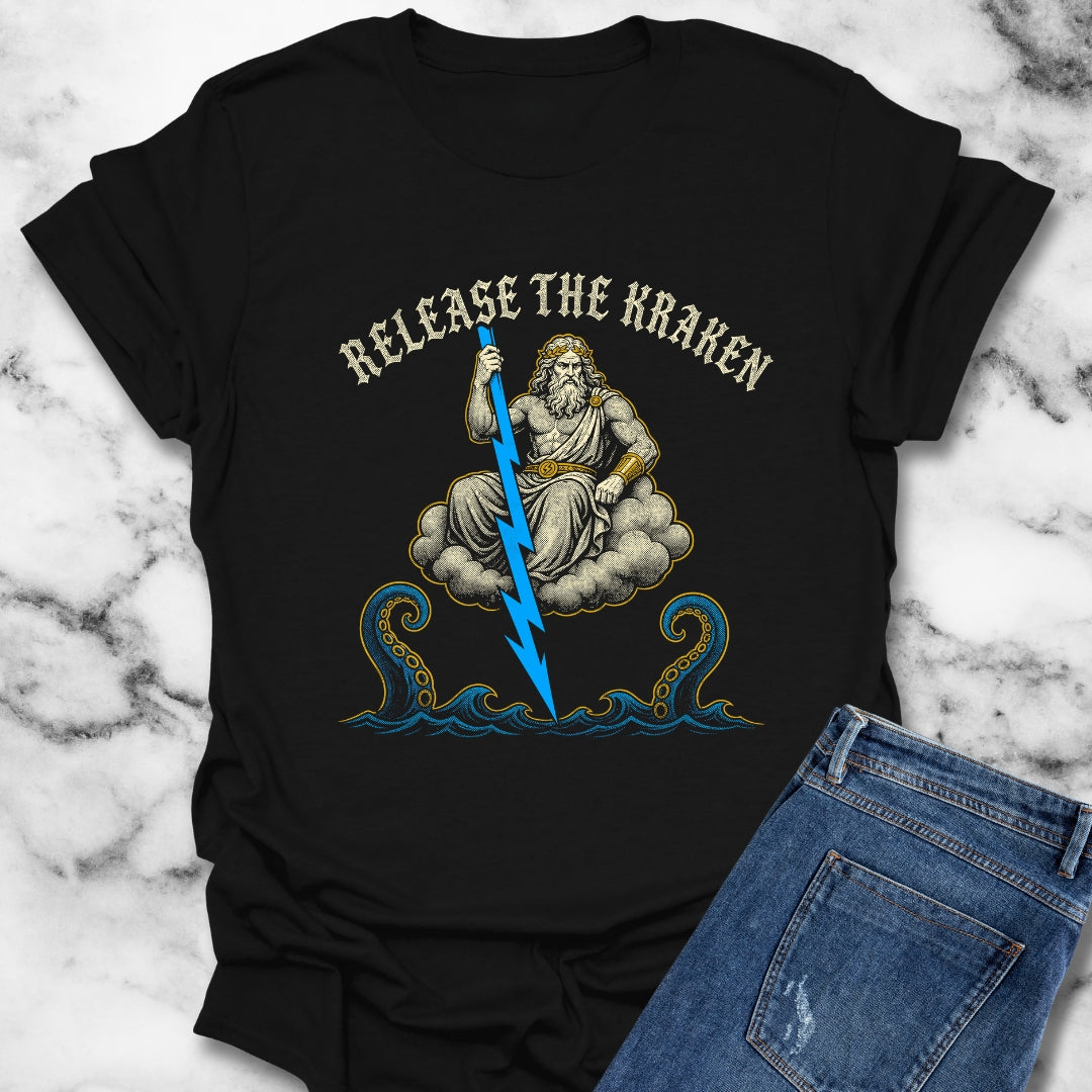 Zeus Release the Kraken T-Shirt