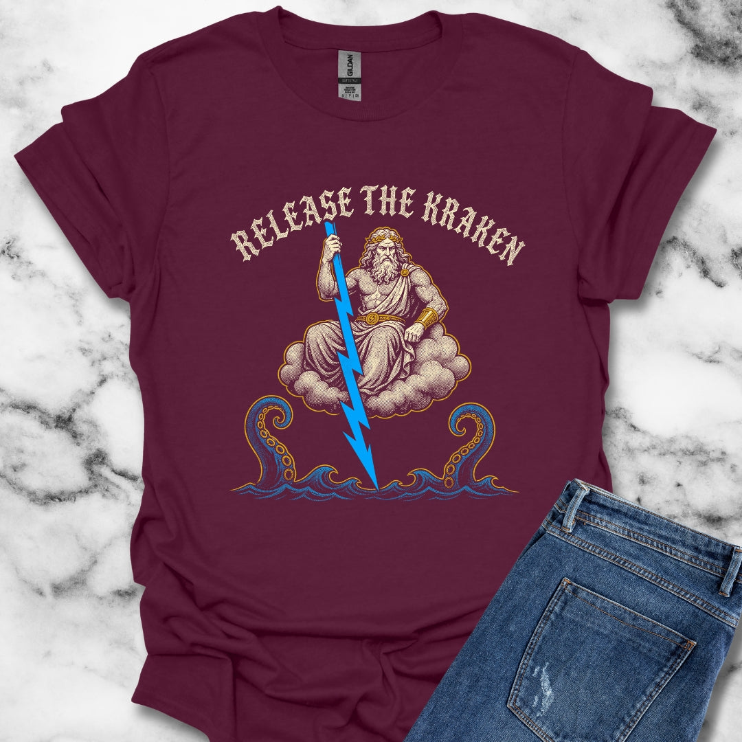 Zeus Release the Kraken T-Shirt