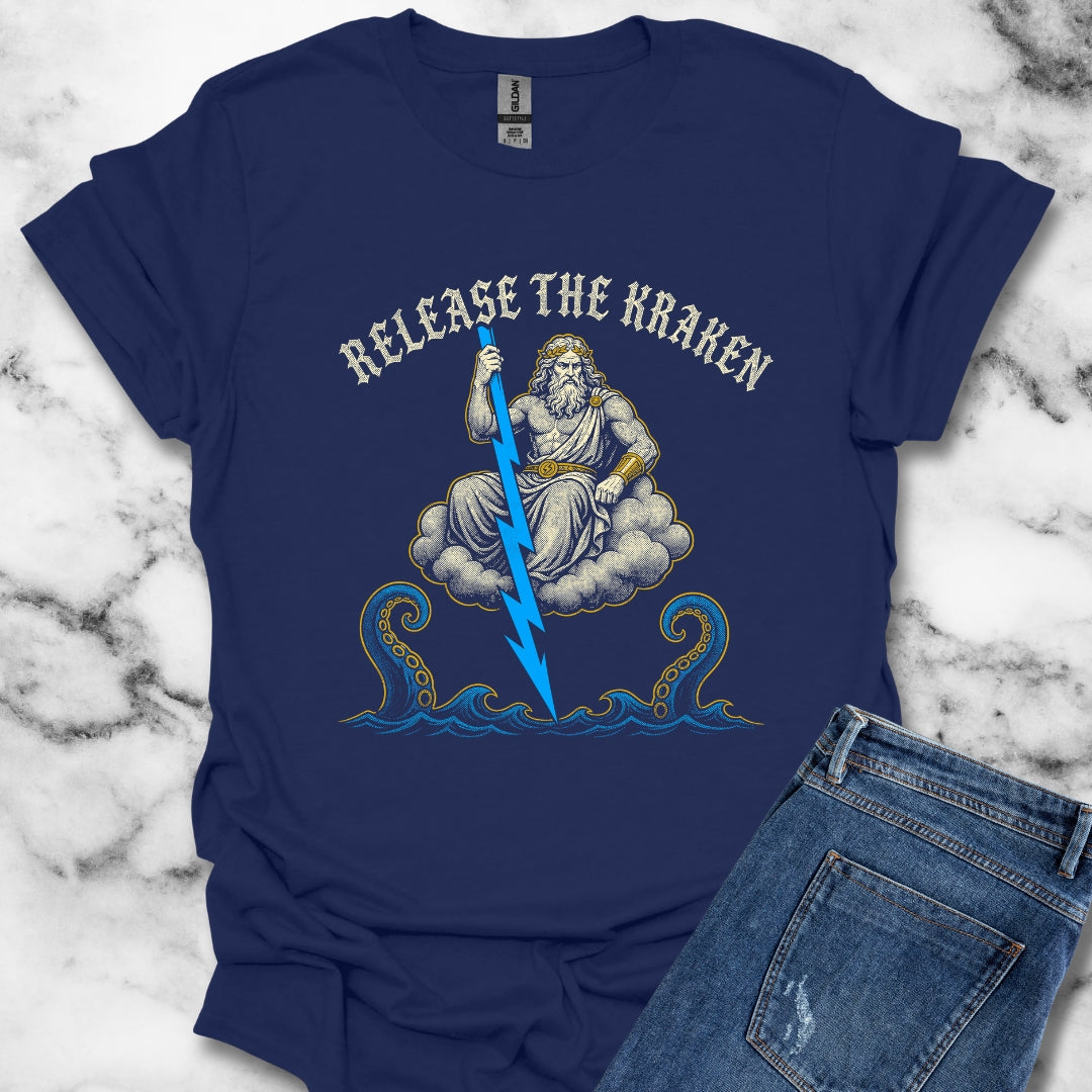 Zeus Release the Kraken T-Shirt