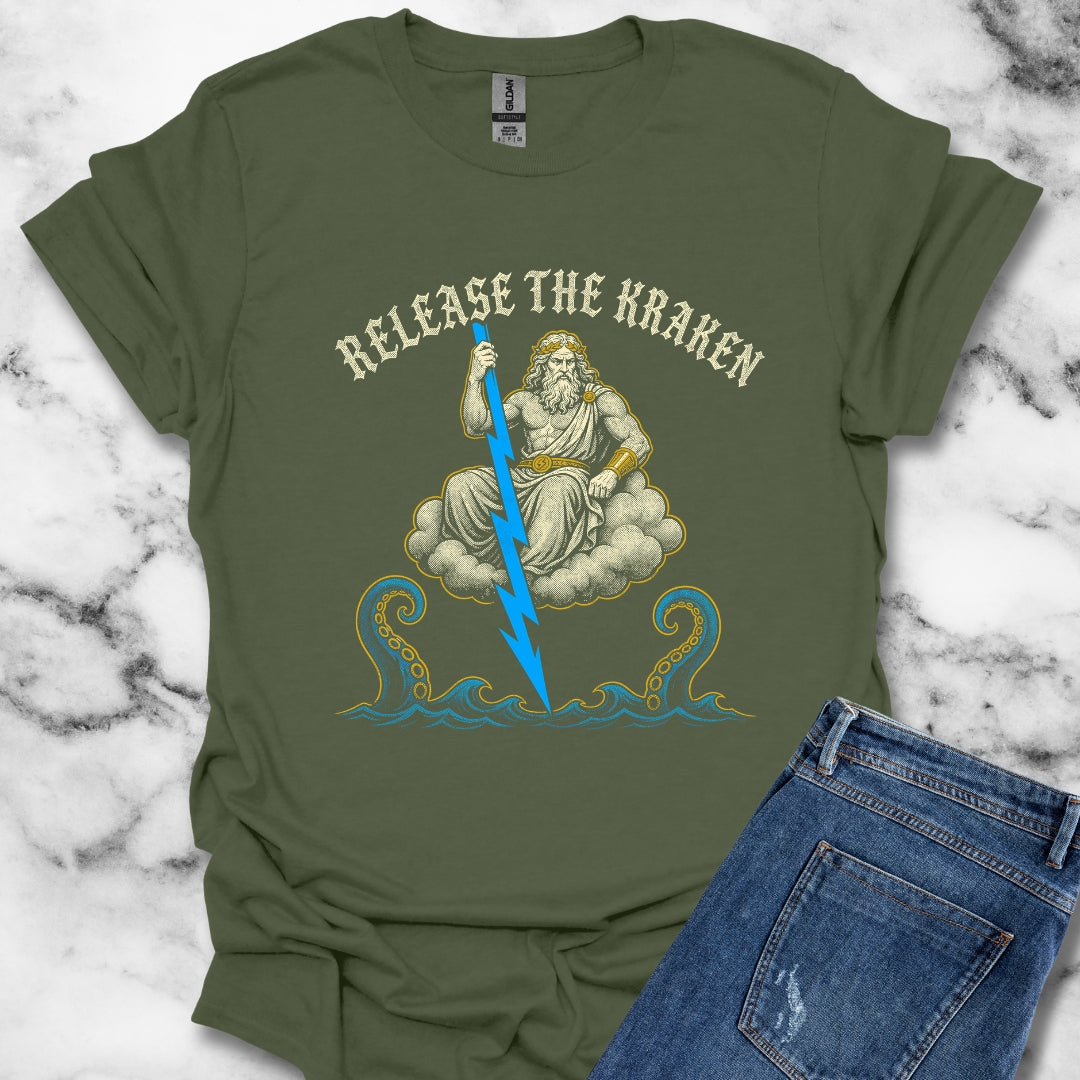 Zeus Release the Kraken T-Shirt