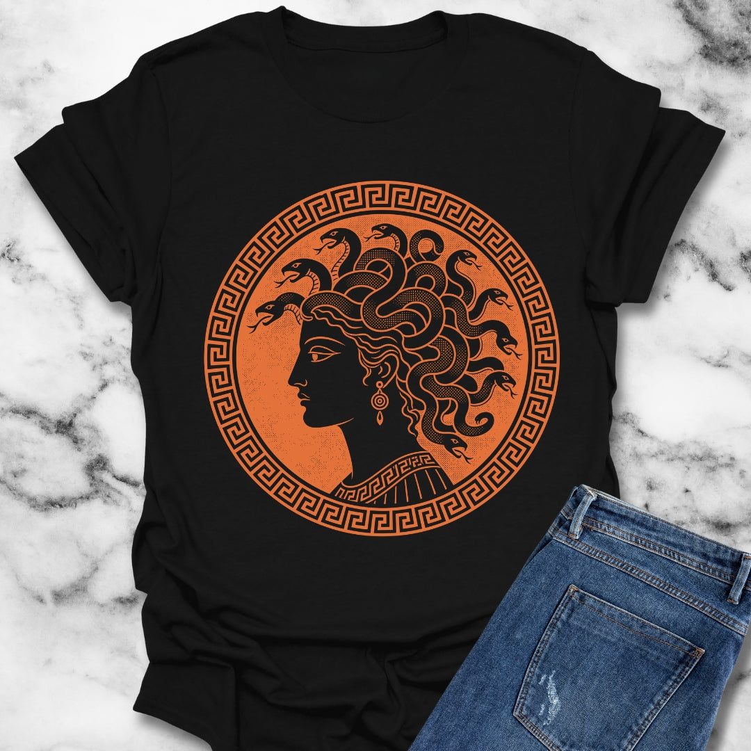 Medusa Ancient Pottery Style T-Shirt