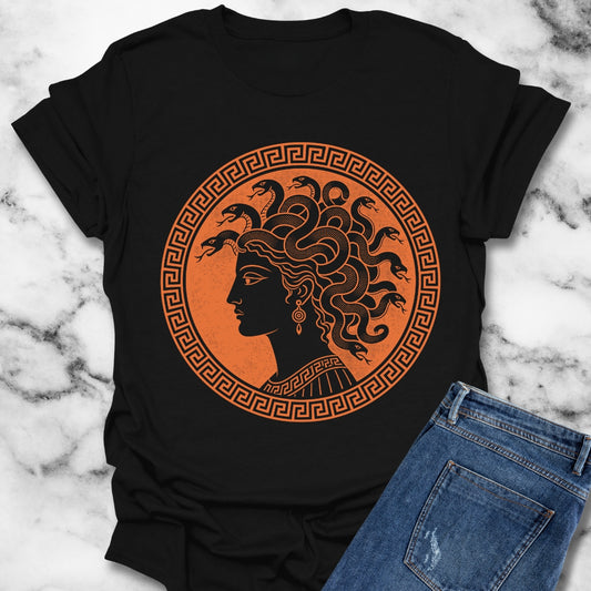 Medusa Ancient Pottery Style T-Shirt