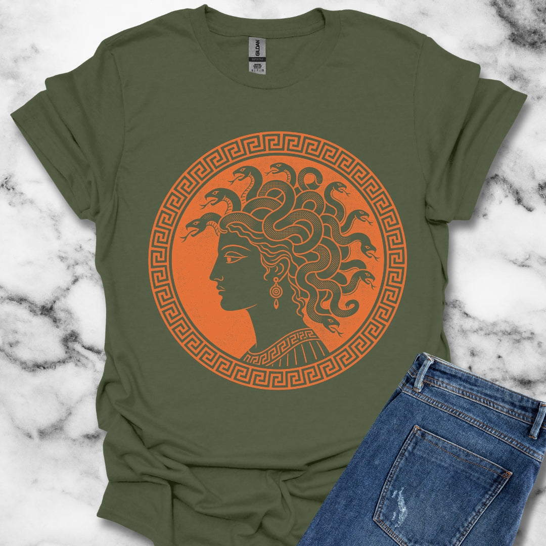 Medusa Ancient Pottery Style T-Shirt
