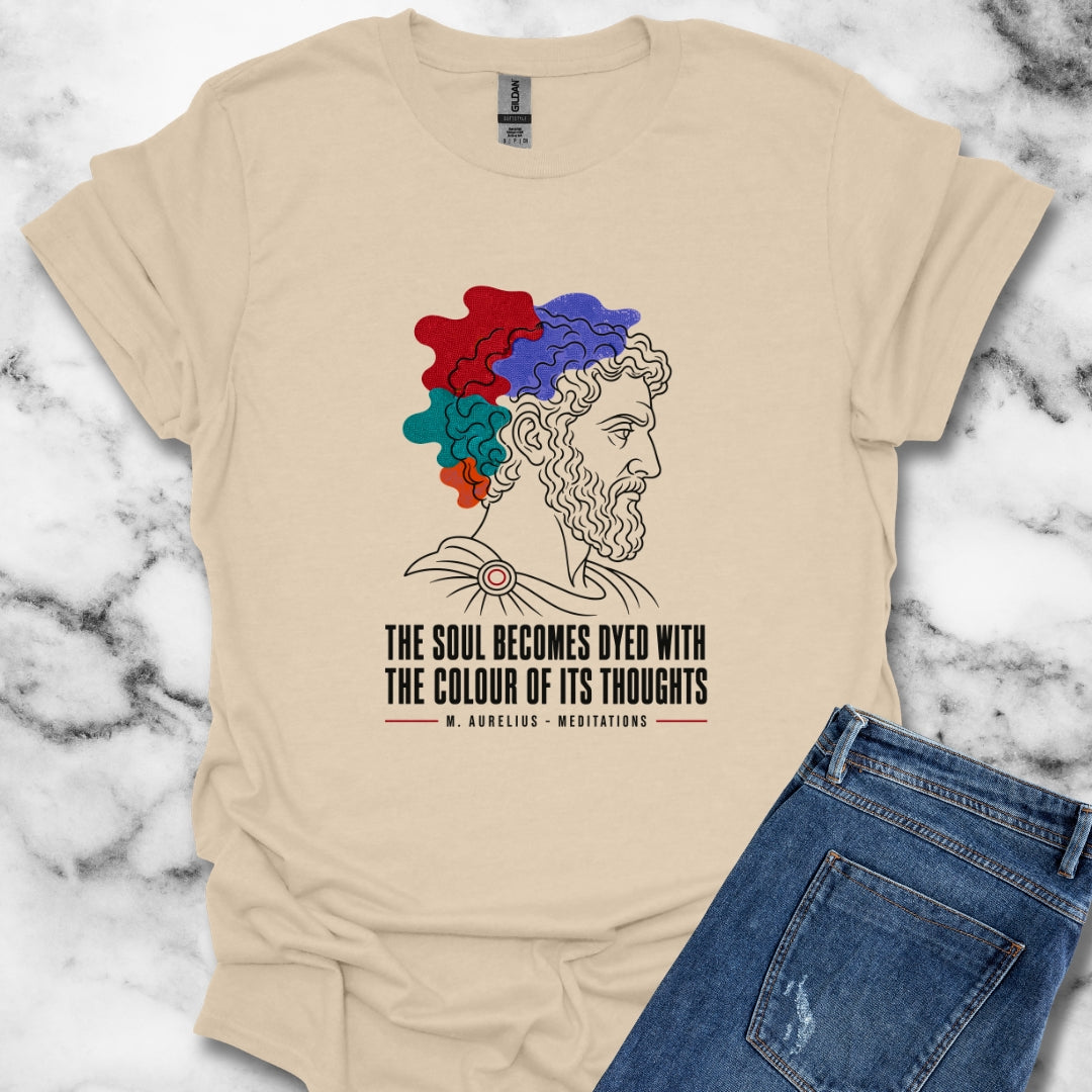 Soul Becomes Dyed Aurelius Quote T-Shirt