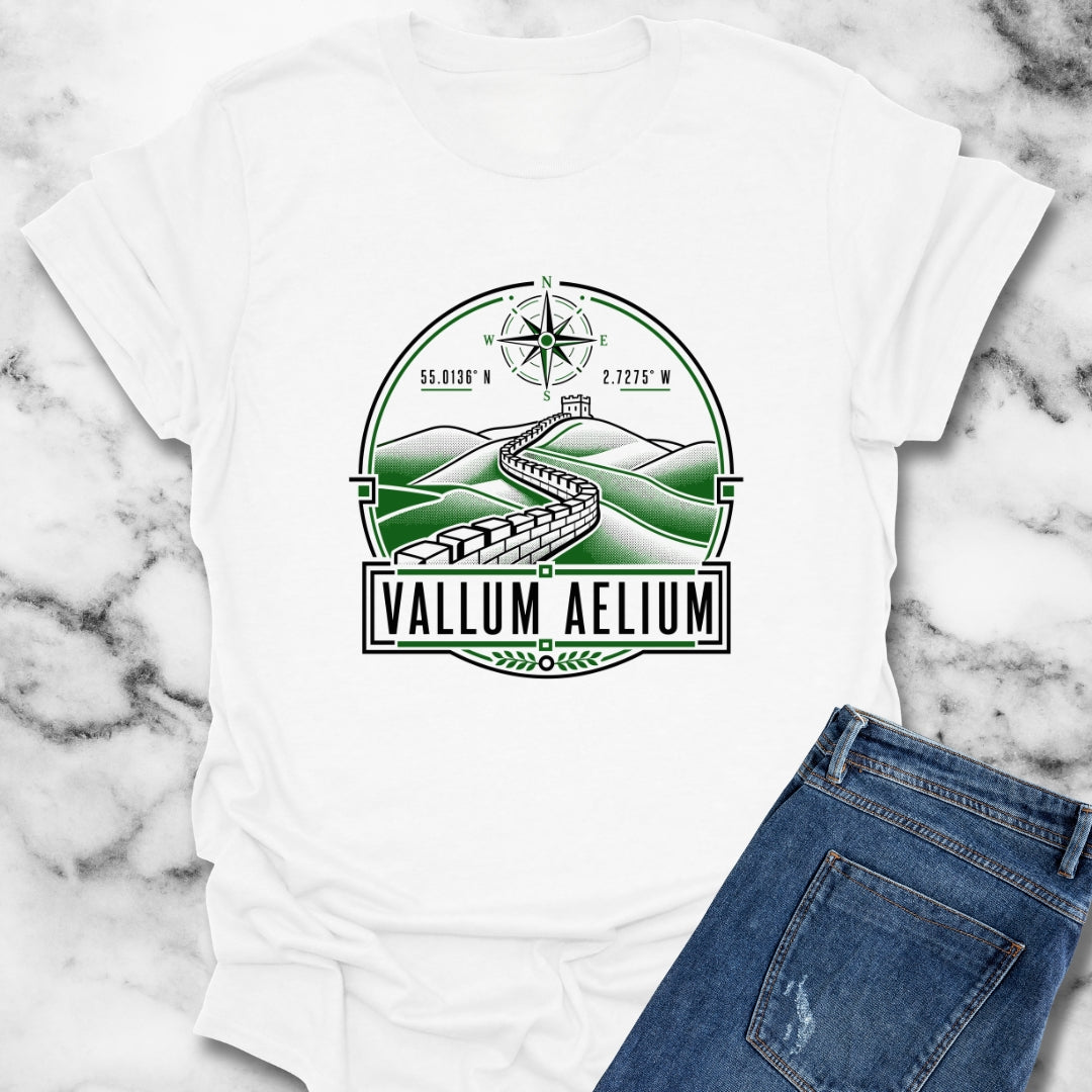 Vallum Aelium Hadrian's Wall Latin T-Shirt