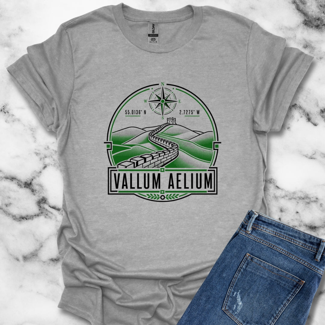 Vallum Aelium Hadrian's Wall Latin T-Shirt