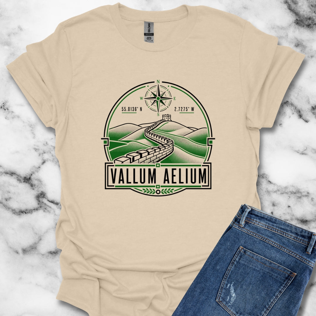 Vallum Aelium Hadrian's Wall Latin T-Shirt