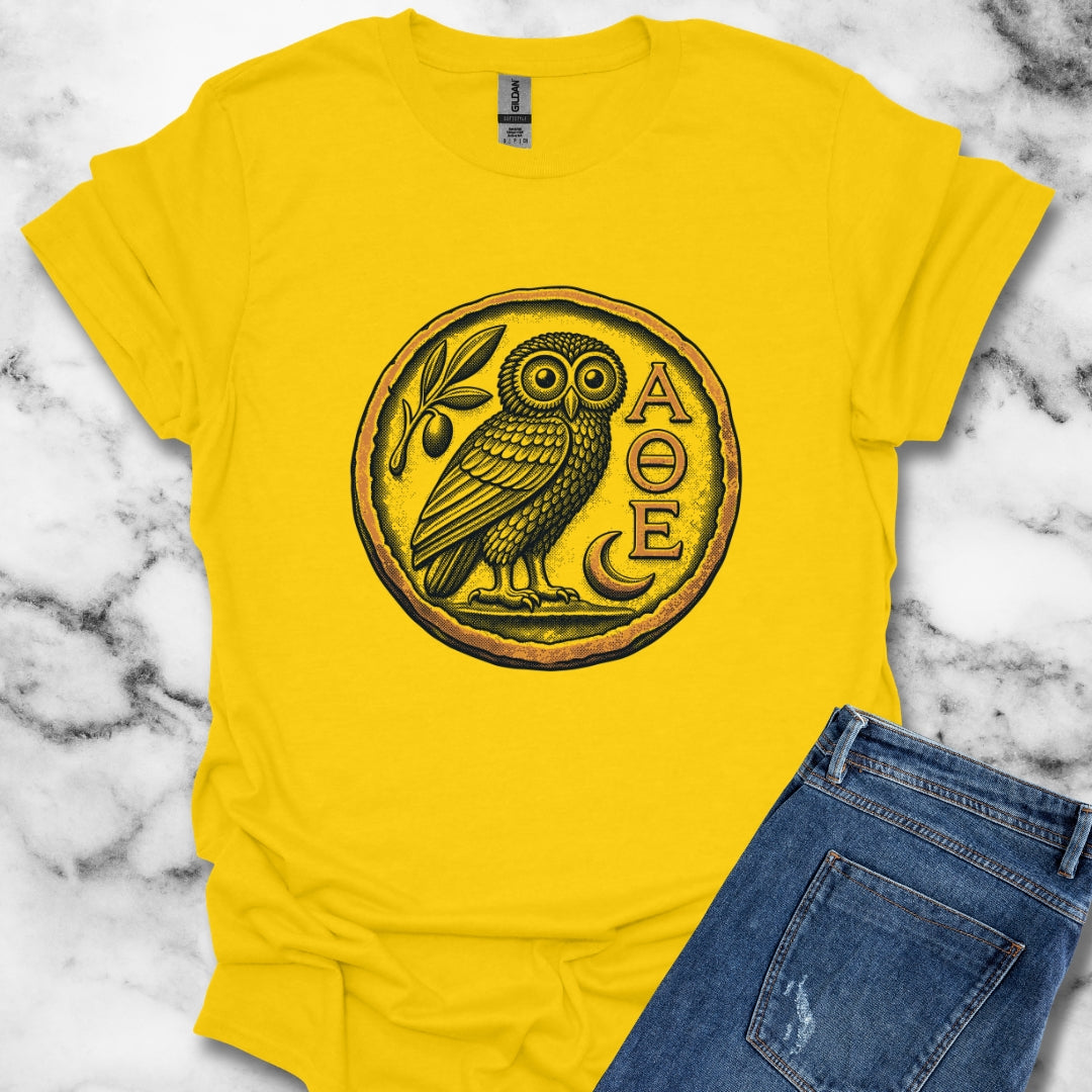 Athens Owl Coin T-Shirt