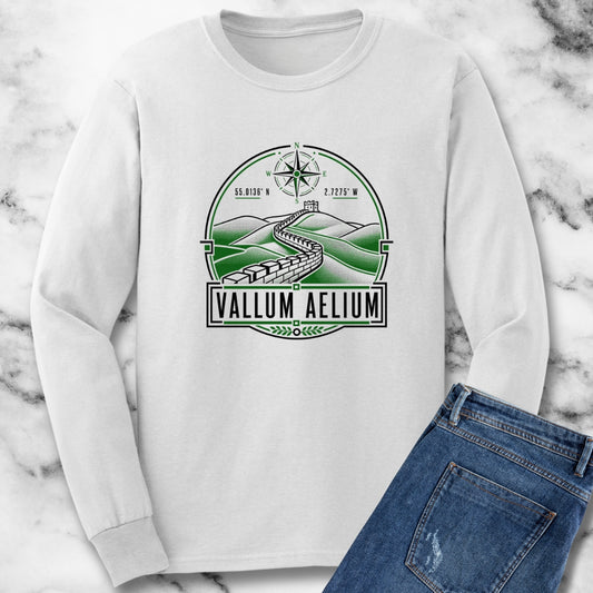 Vallum Aelium Hadrian's Wall Latin Unisex Long Sleeve Tee