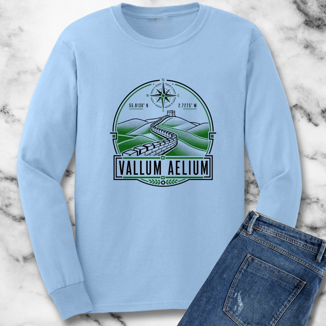 Vallum Aelium Hadrian's Wall Latin Unisex Long Sleeve Tee