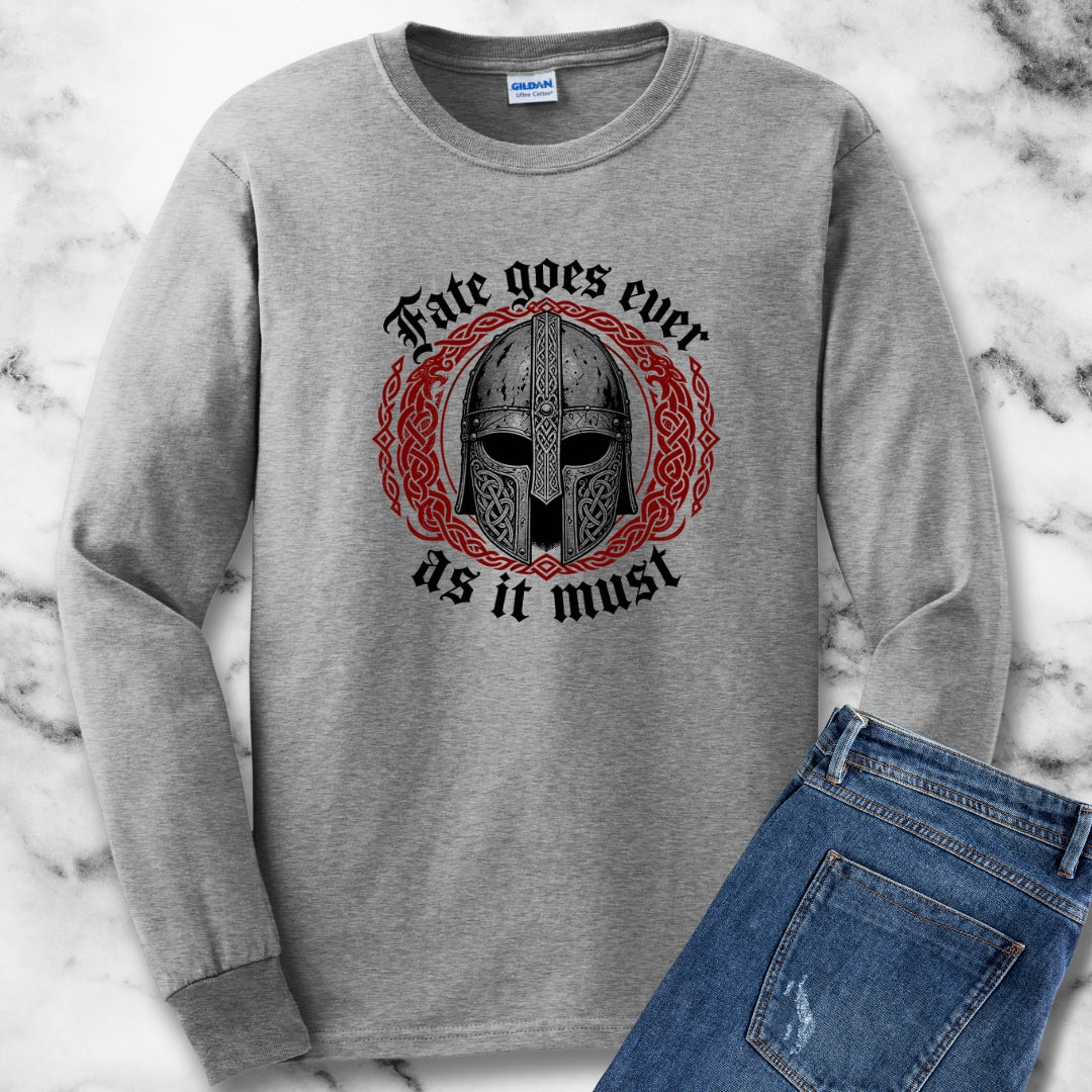 Beowulf Fate Goes As Must Unisex Long Sleeve Tee