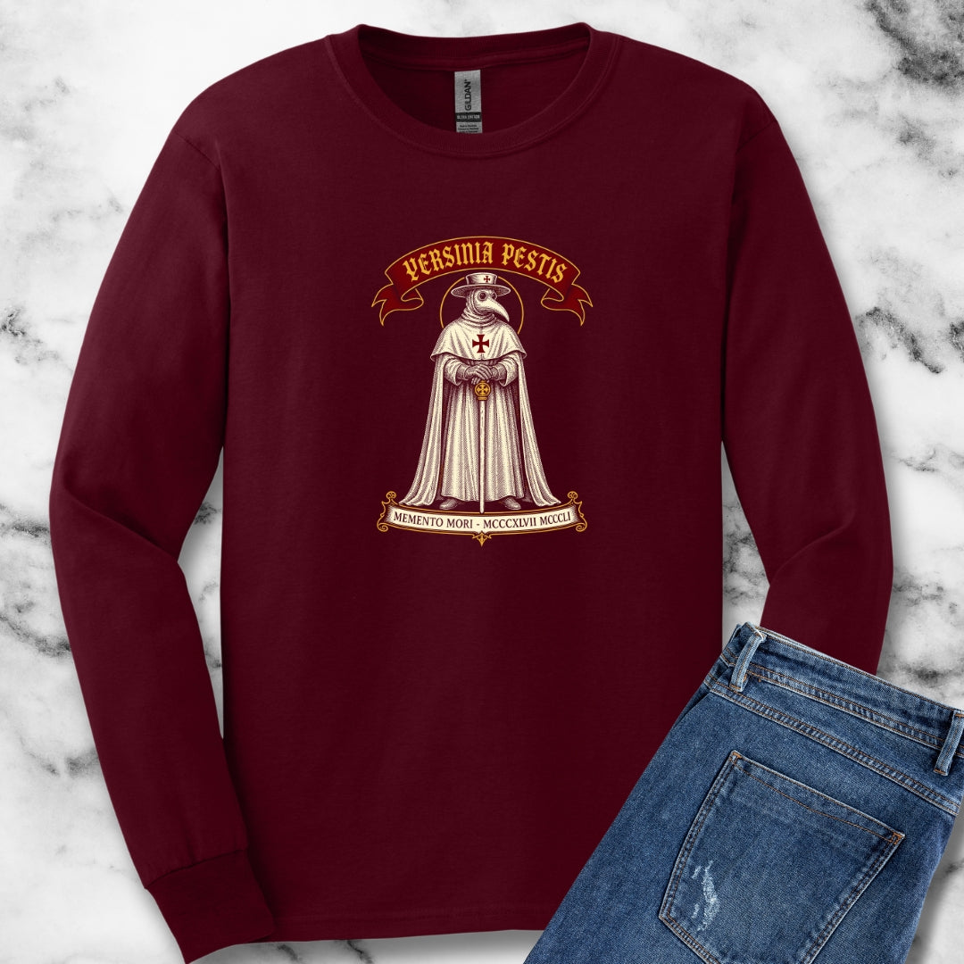 Yersinia Pestis Plague Doctor Unisex Long Sleeve Tee