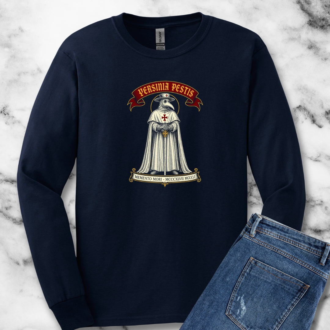 Yersinia Pestis Plague Doctor Unisex Long Sleeve Tee