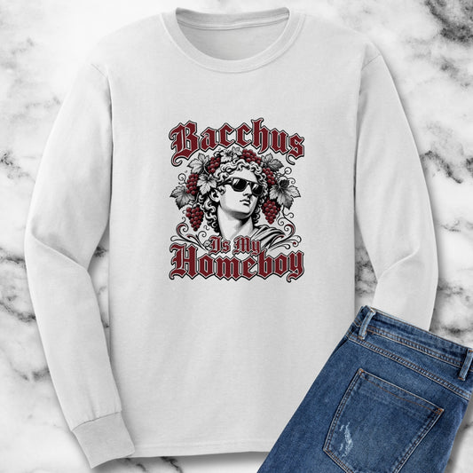 Bacchus is Homeboy Unisex Long Sleeve Tee