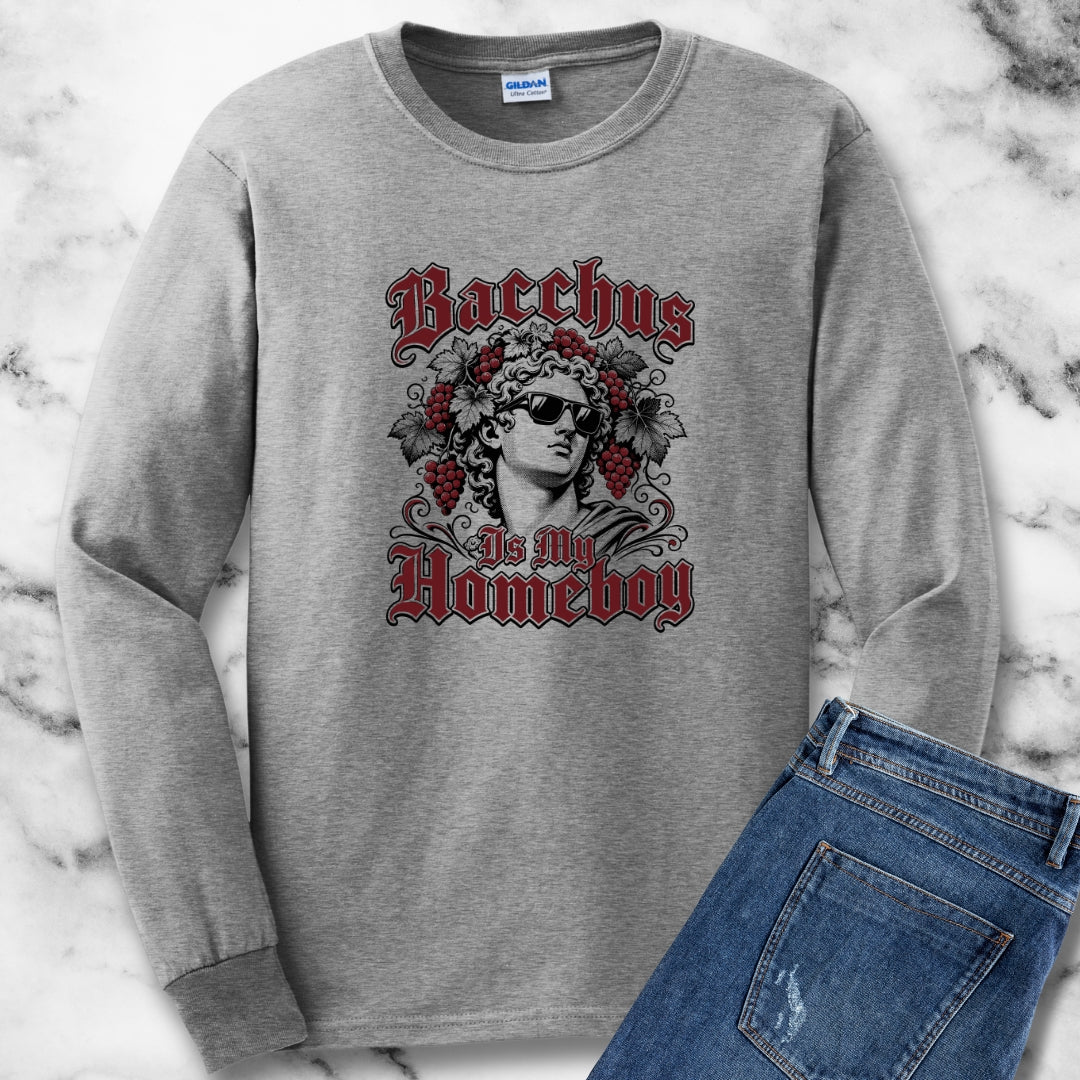 Bacchus is Homeboy Unisex Long Sleeve Tee