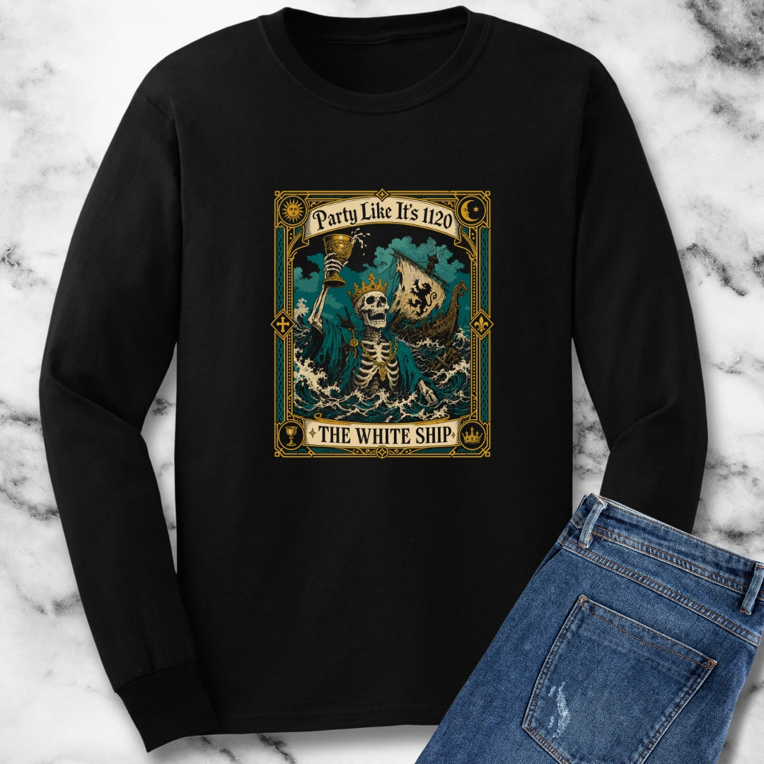 Party Like It's 1120 White Ship Unisex Long Sleeve Tee