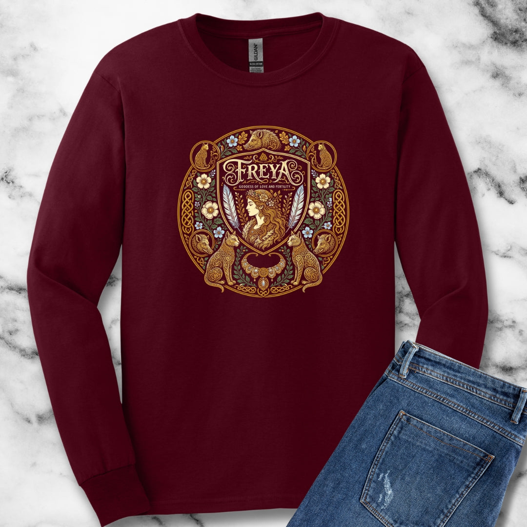 Freya Goddess of Love Unisex Long Sleeve Tee