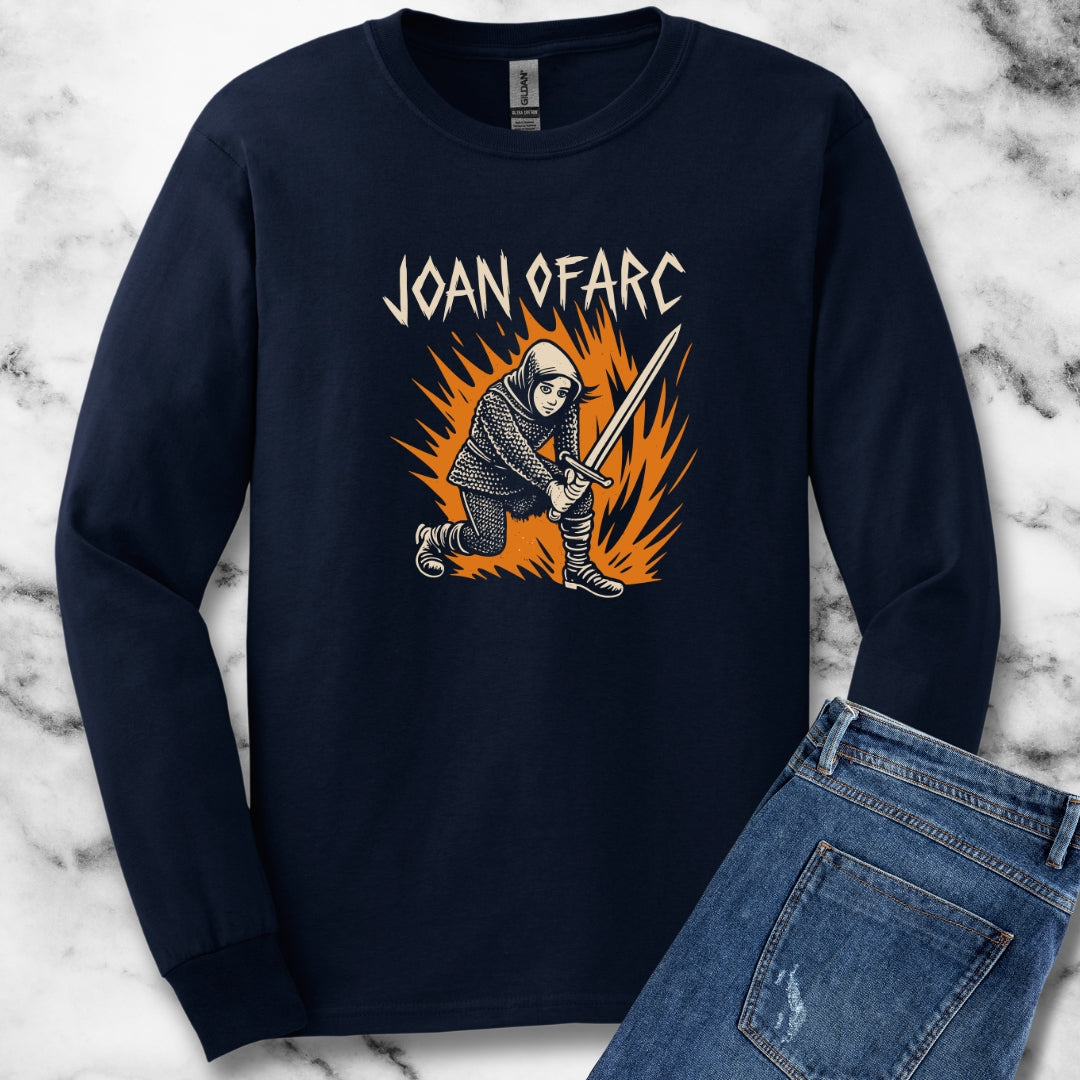 Punk Joan of Arc Dark Unisex Long Sleeve Tee