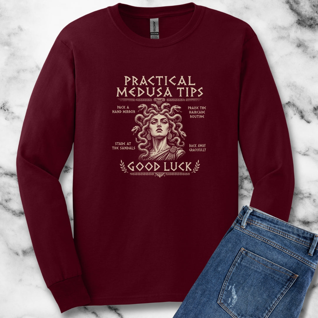 Practical Medusa Tips Unisex Long Sleeve Tee