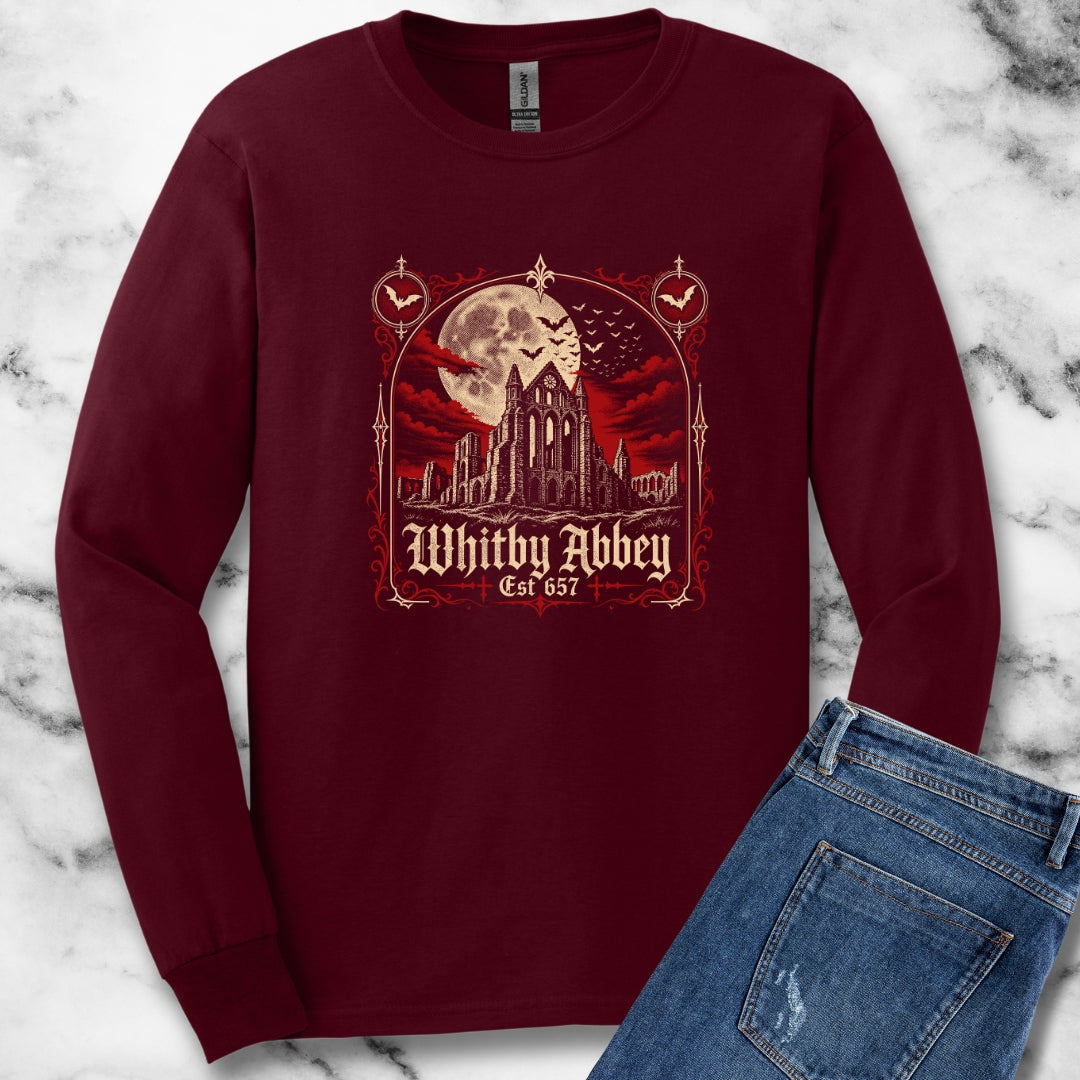 Whitby Abbey Bats Unisex Long Sleeve Tee