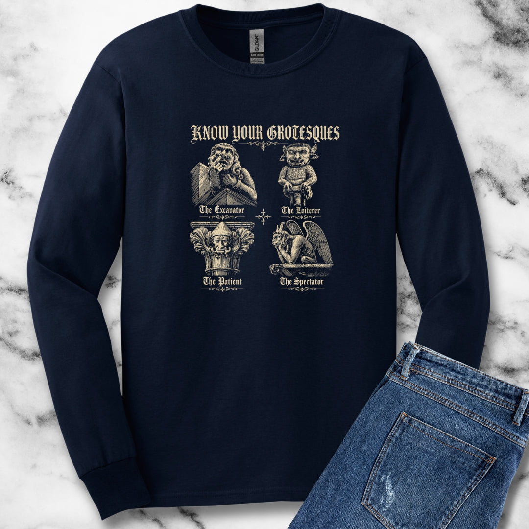 Know Your Grotesques Unisex Long Sleeve Tee