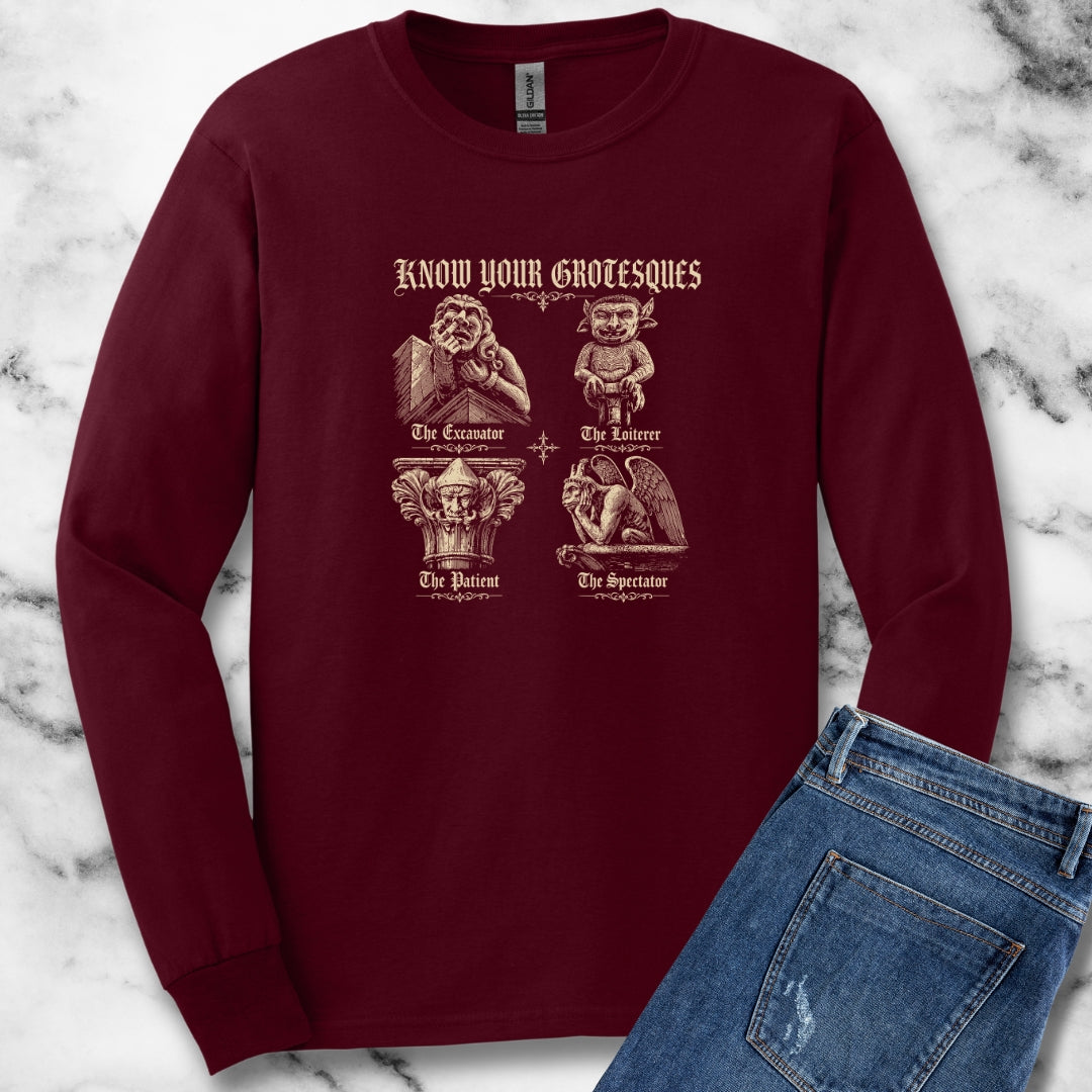 Know Your Grotesques Unisex Long Sleeve Tee