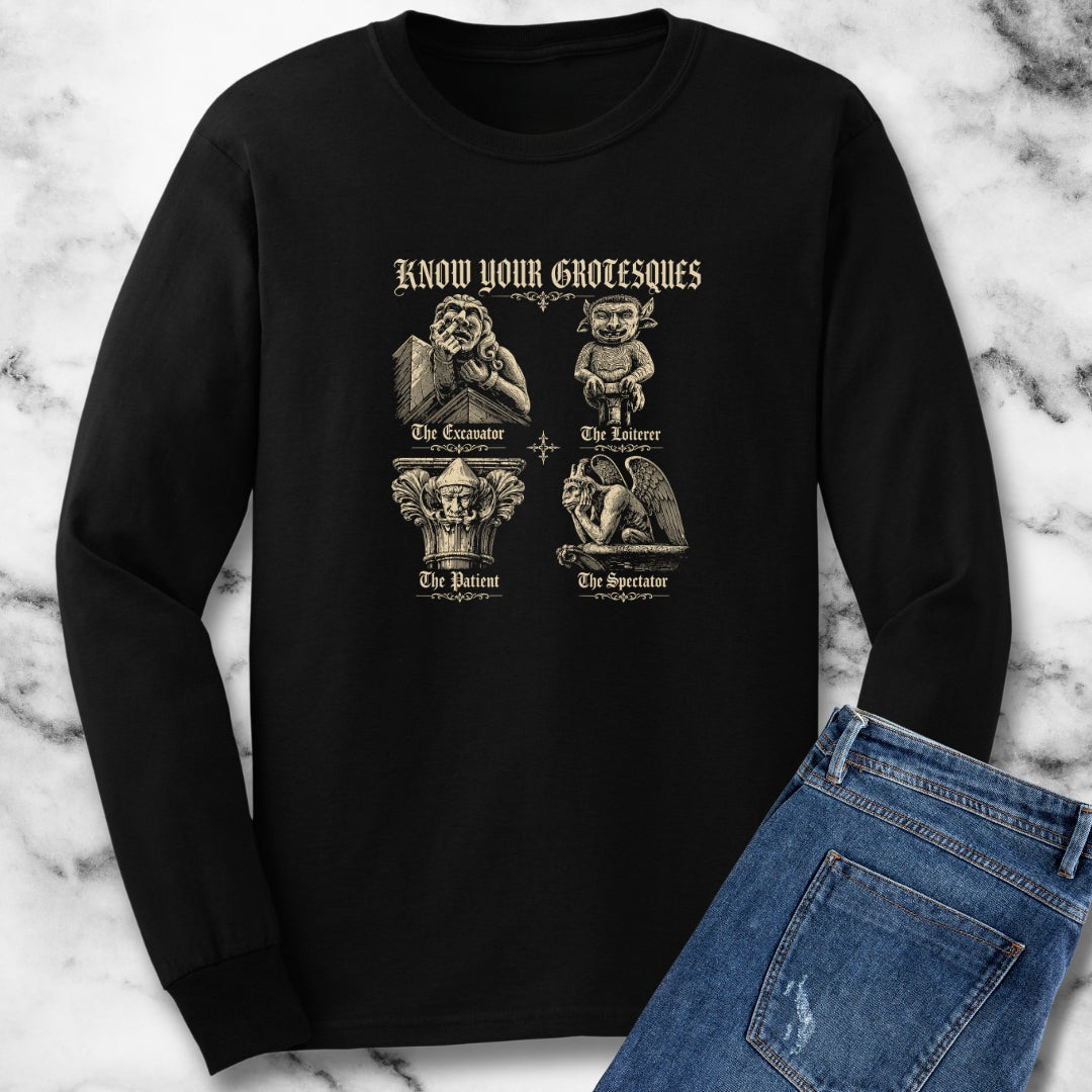 Know Your Grotesques Unisex Long Sleeve Tee