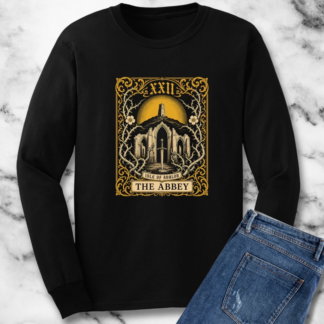 Glastonbury Abbey Tarot Unisex Long Sleeve Tee
