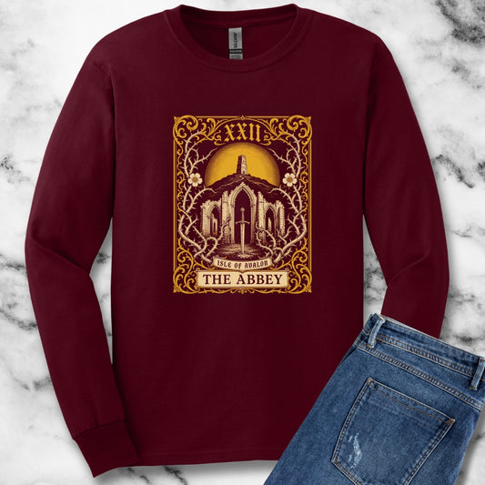 Glastonbury Abbey Tarot Unisex Long Sleeve Tee