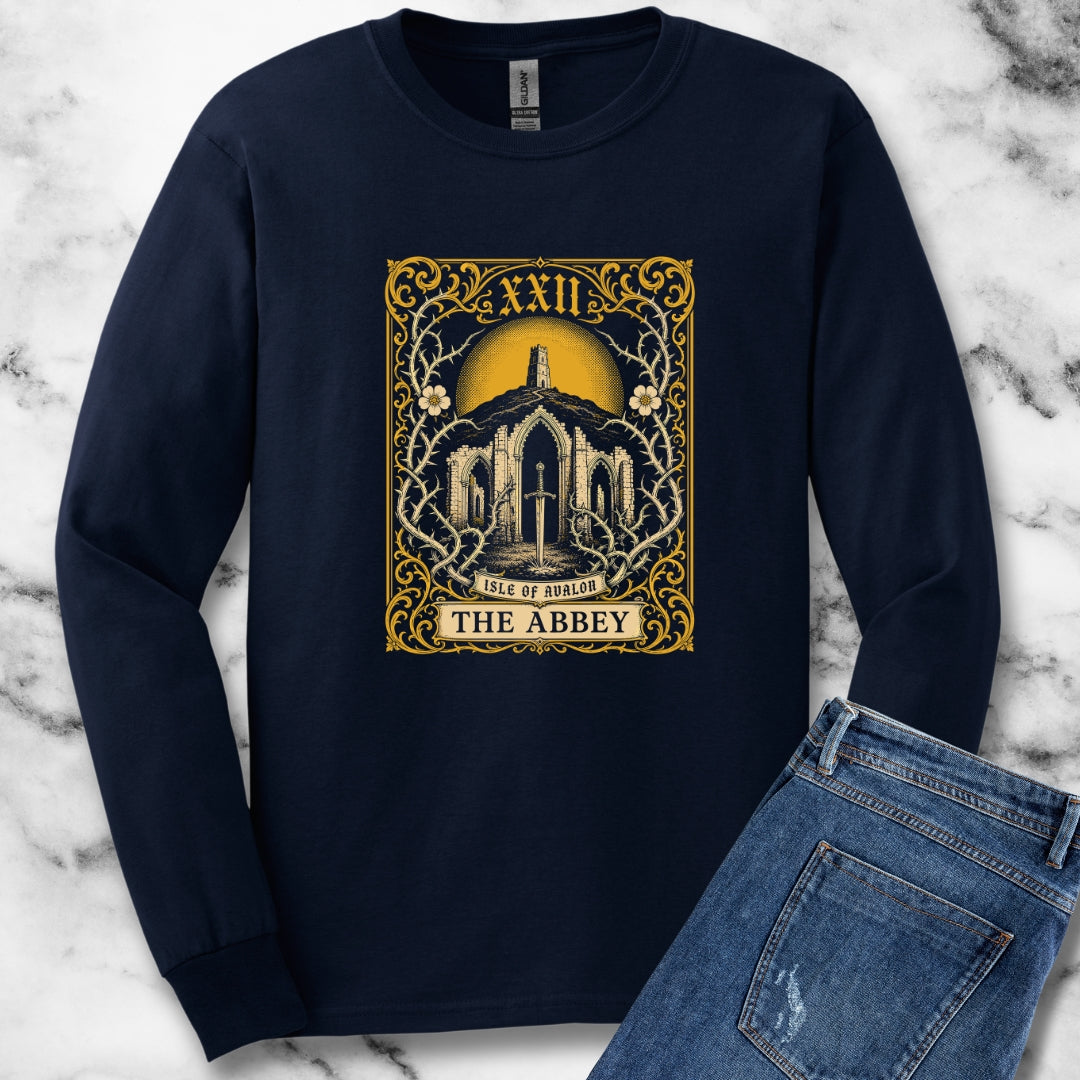 Glastonbury Abbey Tarot Unisex Long Sleeve Tee