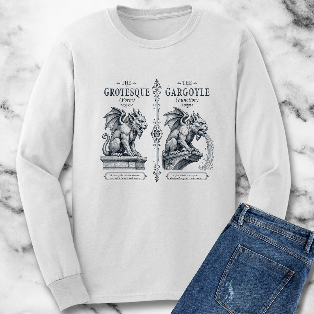 Gargoyle vs Grotesque Unisex Long Sleeve Tee