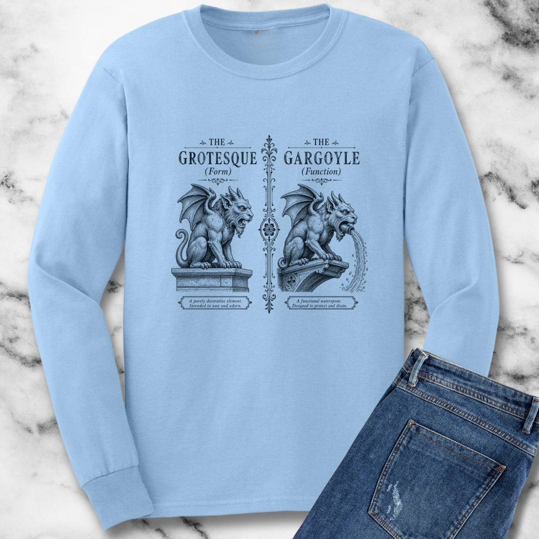 Gargoyle vs Grotesque Unisex Long Sleeve Tee